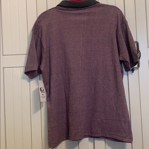 NWT Purple & Grey Short Sleeve Shirt - Picture 2 of 4